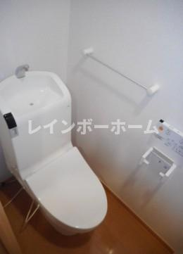 仲介手数料（賃料の1.10ヵ月）の50％OFF対象物件！のトイレ|シンプルで使いやすいトイレです