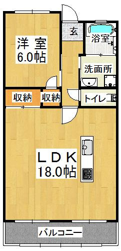 グリーンハイツ松本の間取り|※間取りが現況と異なる場合は現況を優先します※