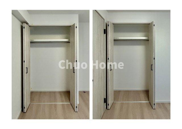 ジュネシオン平井の収納|居室にはクローゼットを完備し、自由度の高い家具の配置が叶うシンプルな空間です。お子様の成長と必要になる子供部屋を与えるにはぴったりの間取りですね。