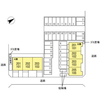 【区画図】 | グリーンコートB
