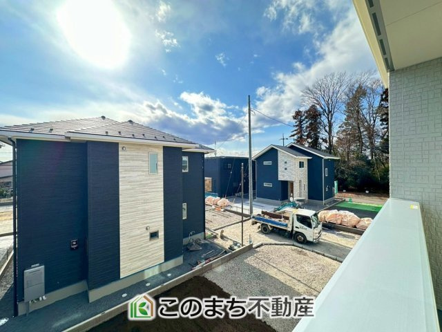 ワイウッドコート宇都宮市下川俣町第1期　8号棟の展望|バルコニーからの眺めです♪