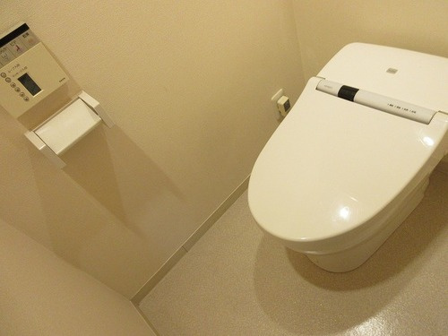 福岡市中央区渡辺通５丁目の賃貸マンションのトイレ|トイレ：温水洗浄便座 タンクレストイレ     （2025年8月撮影）