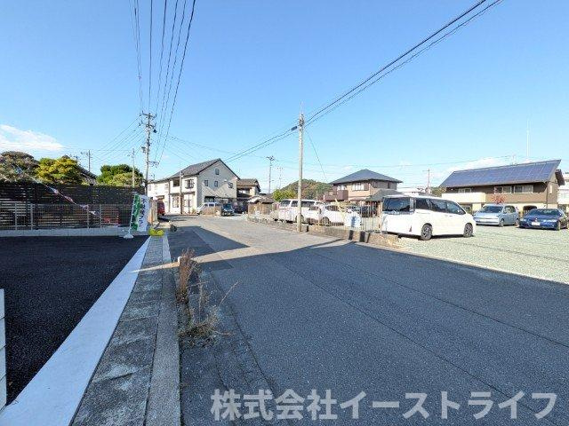 【新築戸建】　いわき市内郷小島町第2の前面道路含む現地写真|北側7.7ｍ公道