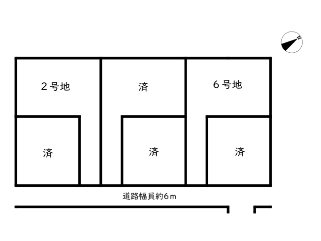 【区画図】 | 姫路市飾磨区今在家北2丁目／6区画