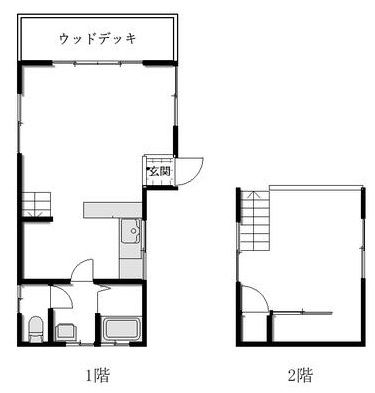 【間取り】 | 淡路市北山　ログハウス中古住宅