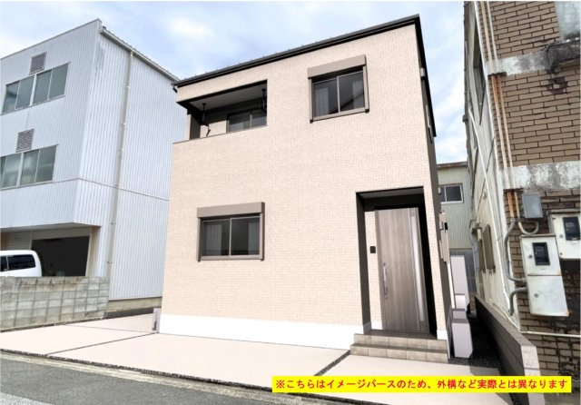 与力町　新築戸建①の完成予想図|建物面積　95.90㎡（約29.00坪）