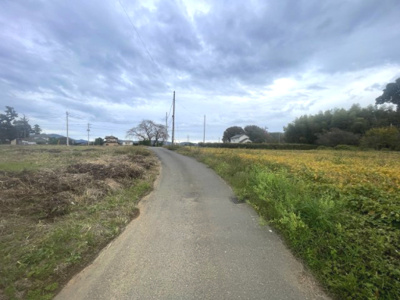 【前面道路含む現地写真】 | 桜川市真壁町下谷貝238坪売地