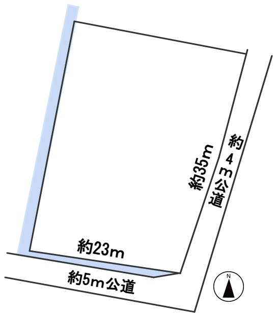 ６５７６５　関市植野字古屋敷 土地の区画図
