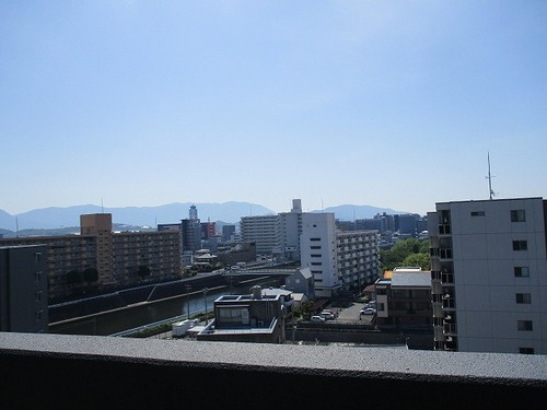 福岡市博多区比恵町の賃貸マンションの展望|眺望：バルコニーからの眺望     （2025年5月撮影）