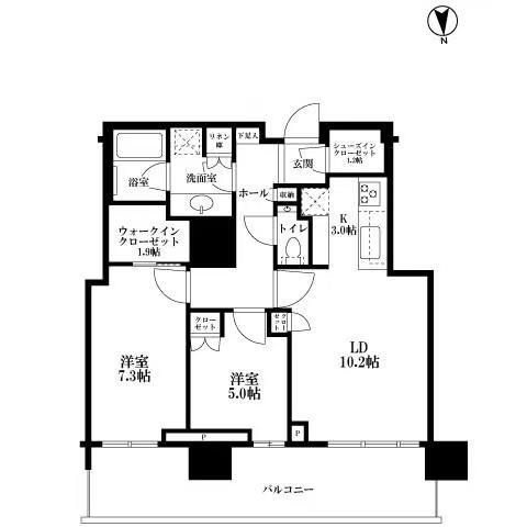 HARUMI FLAG SUN VILLAGEのキッチン