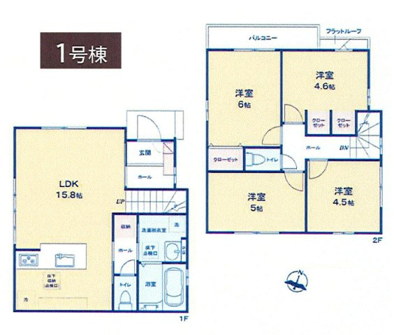福生市熊川　新築戸建全3棟の間取り