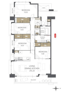 【間取り】フローレンス中山下グランドアーク 