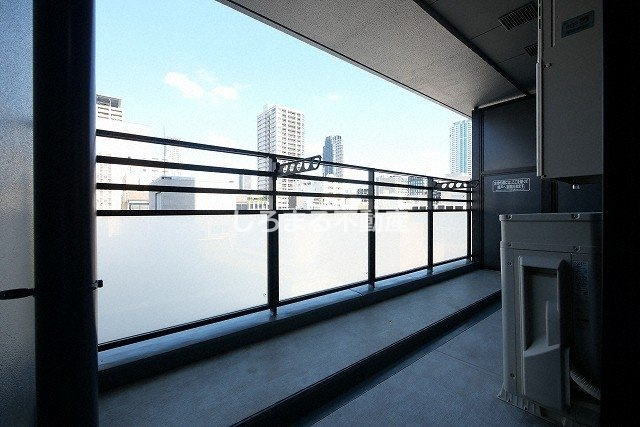 クレヴィアタワー御堂筋本町のバルコニー