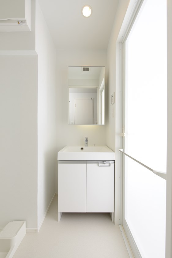 エンクレストベイサイド通りの洗面所|広い洗面スペース