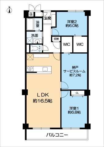 香枦園スカイハイツの間取り