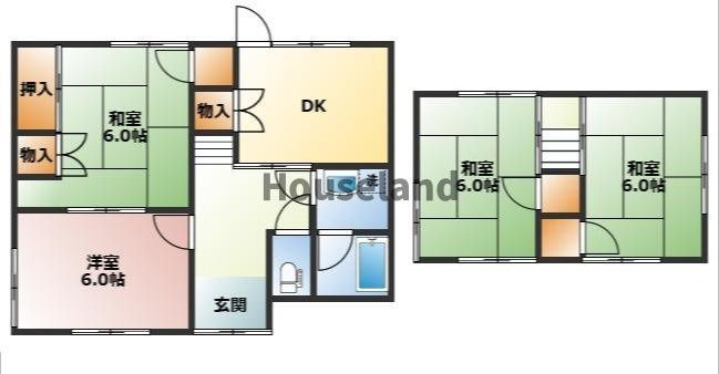 小雑賀戸建の間取り