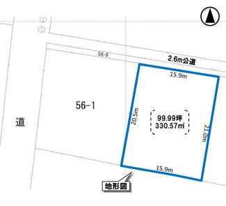 【土地図】 | 桜川市真壁町白井99.99坪売地