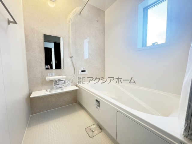 所沢市北野南1丁目・全4棟　新築一戸建　1号棟の浴室|1坪サイズ・浴室乾燥機付ユニットバスで一日の疲れを癒しましょう♪
