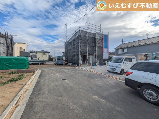 Cradle garden　上里町七本木第12の前面道路含む現地写真