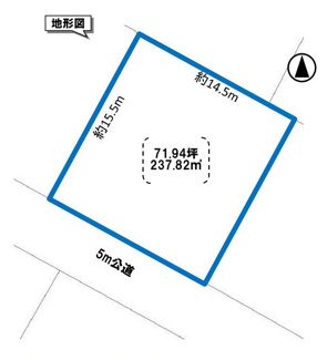 【土地図】 | 筑西市蓮沼71坪売地
