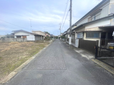 【前面道路含む現地写真】 | 筑西市蓮沼71坪売地