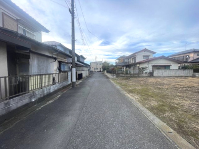 【前面道路含む現地写真】 | 筑西市蓮沼71坪売地