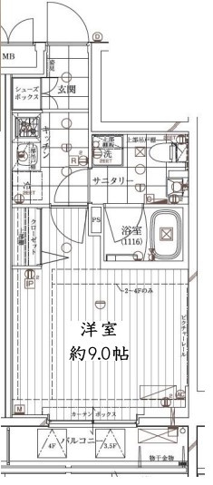 レガリス門前仲町パークサイドの間取り