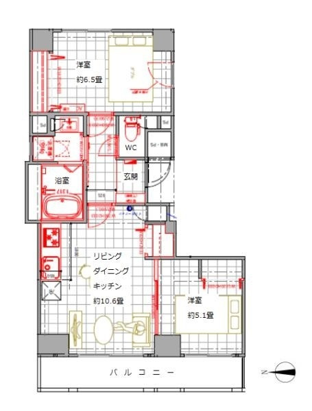 アルテール両国の間取り