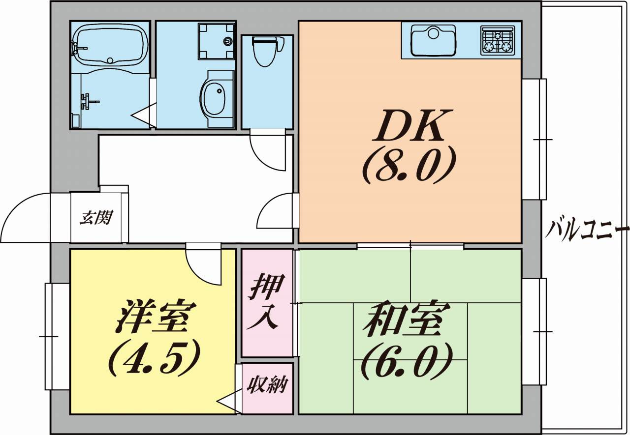 メープルハイツの間取り