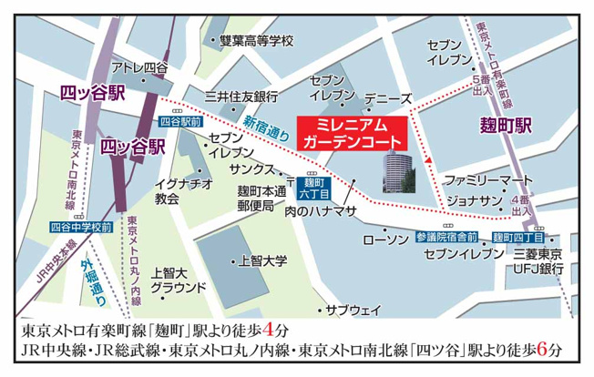 【地図】 | ミレニアムガーデンコート