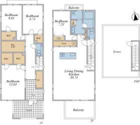 【間取り】 | ご自宅から現地まで、当社スタッフがお車にて、「お迎え・お送り」をしております。ぜひお気軽にお問い合わせくださいませ♪
