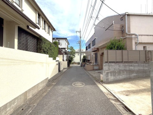 【前面道路含む現地写真】 | 現地建築開始前撮影
