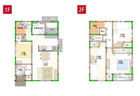高知市朝倉己 ⑯ 新築戸建ての間取り