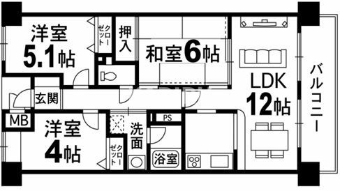 ファミール深江橋アーバンステージの間取り