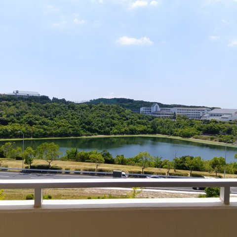 研究学園5団地　523号棟の展望