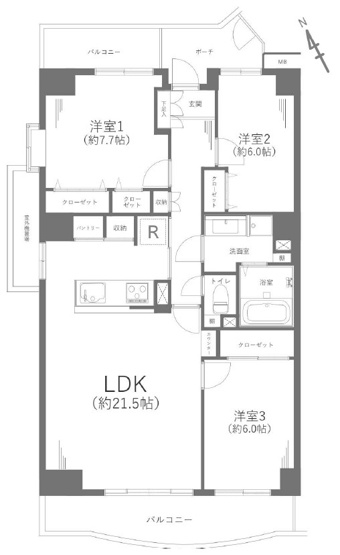 【間取り】 | 第一ハイツ茅ヶ崎