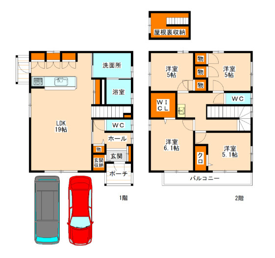 南区高宮２丁目 　戸建ての間取り