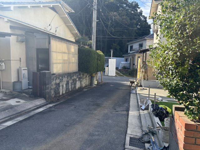 広島西区己斐大迫1丁目第1期の前面道路含む現地写真