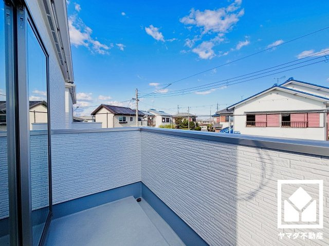 草津市新浜町　1期のバルコニー