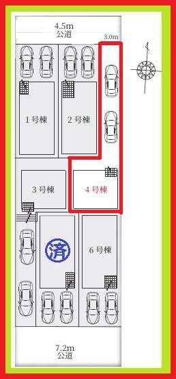 名古屋市瑞穂区萩山町２丁目の新築一戸建の区画図|◇４号棟◇