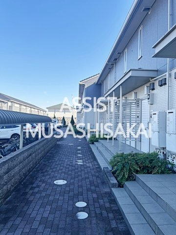 クレールC棟のエントランス