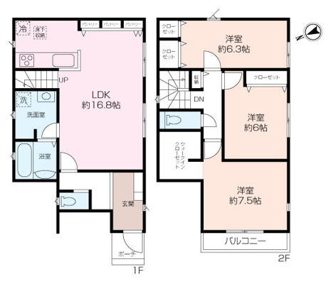 【南西角地×全居室6帖以上】中里4丁目新築戸建の画像