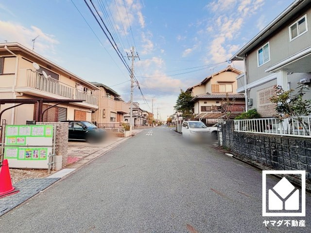 草津市平井6丁目　2期1号地の前面道路含む現地写真|11月7日　現地写真更新