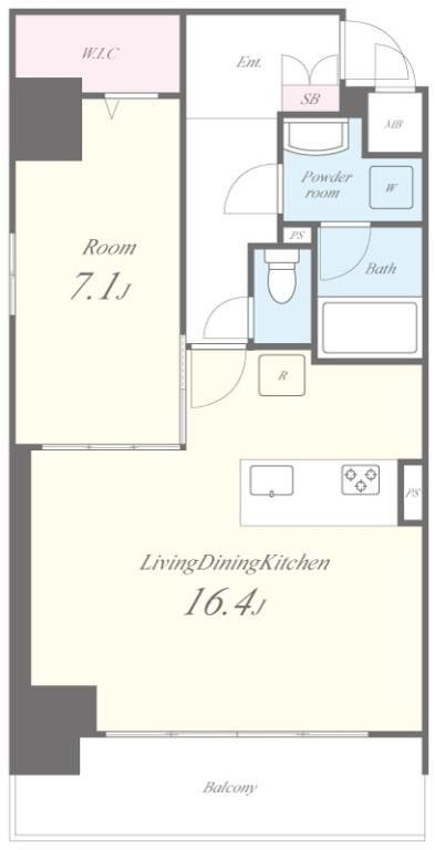 VOLGA BLDG アドグリシーヌ 竜泉の間取り