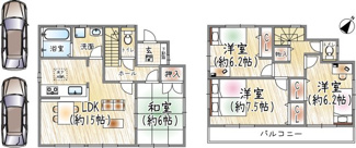 【間取り】 | 山本丸橋3丁目 | 4LDK