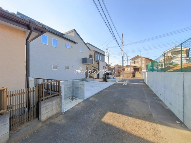 所沢市北野南1丁目・全4棟　新築一戸建　2号棟の前面道路含む現地写真|現地写真（2026年1月20日撮影）