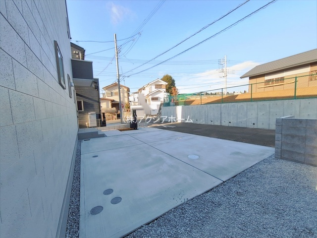 所沢市北野南1丁目・全4棟　新築一戸建　2号棟の駐車場|現地写真（2026年1月20日撮影）