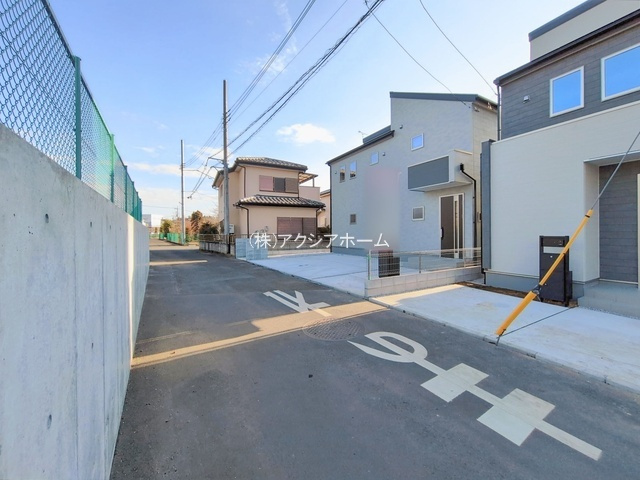 所沢市北野南1丁目・全4棟　新築一戸建　2号棟の前面道路含む現地写真|現地写真（2026年1月20日撮影）