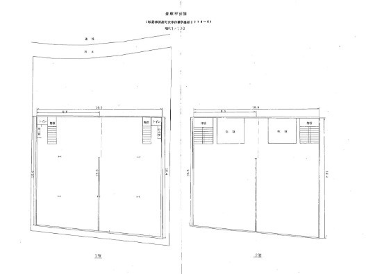 糟屋倉庫の区画図