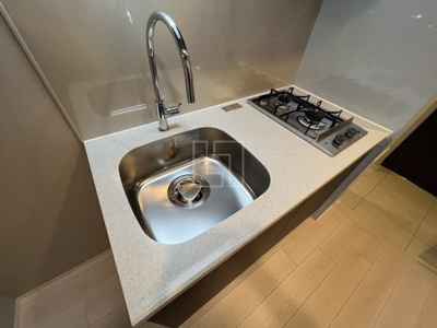 【キッチン】 | ファーストフィオーレ難波クレシア | ファーストフィオーレ難波クレシア　２口ガスシステムキッチン